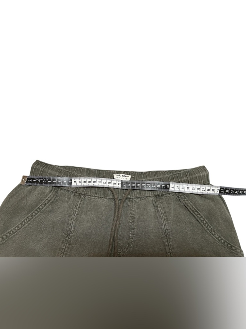 Nicole Miller Olive Cargo Drawstring Capris - Picture 9 of 15